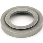 pewter brompton lever on rose set (art deco)