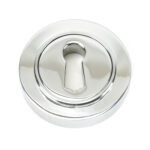 polished chrome round escutcheon (plain)