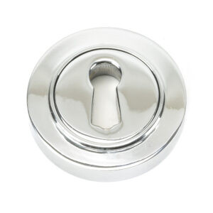 polished chrome round escutcheon (plain)