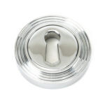 polished chrome round escutcheon (beehive)