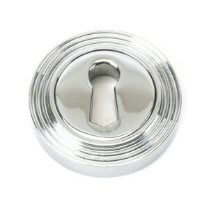 polished chrome round escutcheon (beehive)