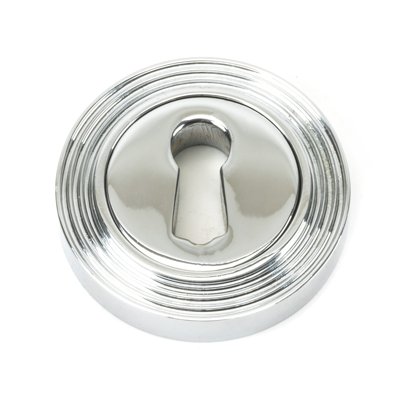 polished chrome round escutcheon (beehive)