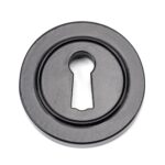 black round escutcheon (plain)
