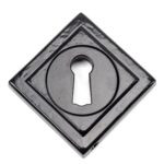 black round escutcheon (square)