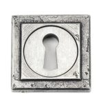pewter round escutcheon (square)