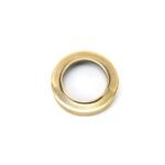 aged brass round euro escutcheon (plain)