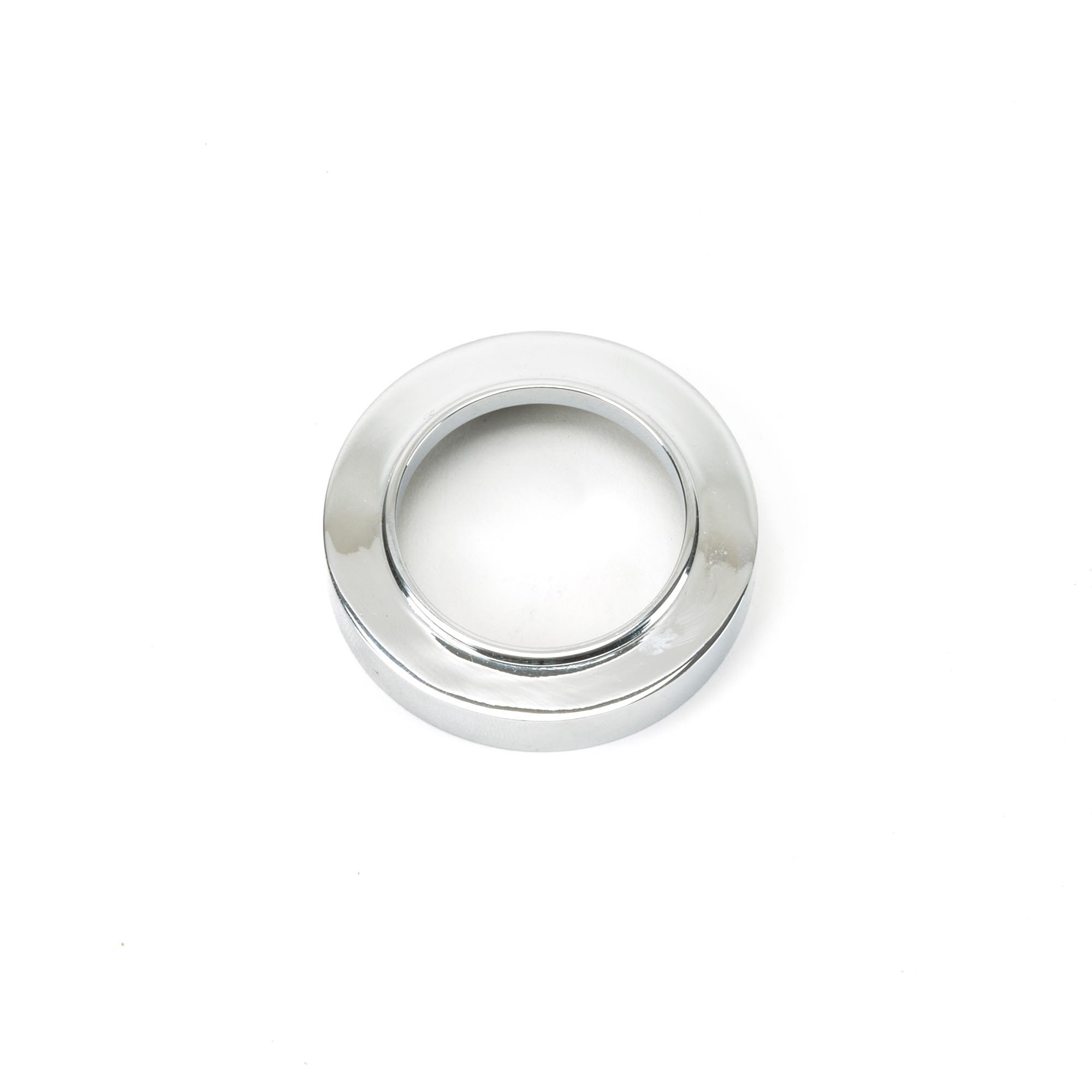 polished chrome round euro escutcheon (plain)