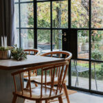 polished chrome round euro escutcheon (art deco)