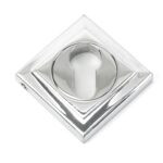 polished chrome round euro escutcheon (square)