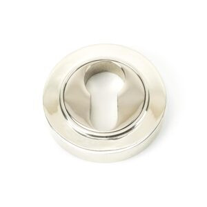 polished nickel round euro escutcheon (plain)