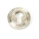 polished nickel round euro escutcheon (beehive)