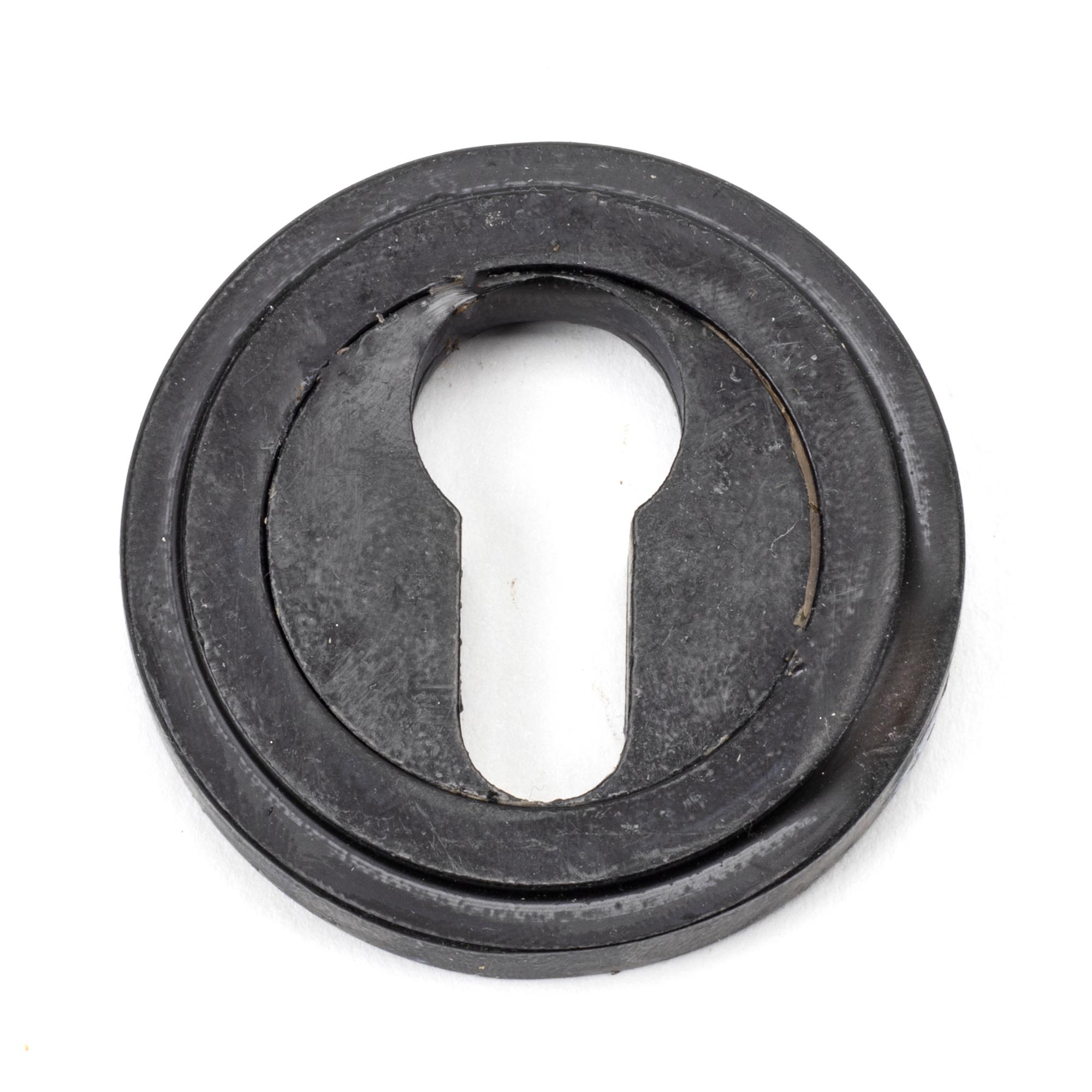 external beeswax round euro escutcheon (art deco)