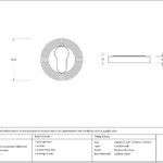 external beeswax round euro escutcheon (beehive)