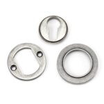 pewter round euro escutcheon (plain)