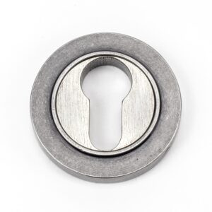 pewter round euro escutcheon (plain)