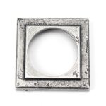 pewter round euro escutcheon (square)