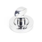 polished chrome round thumbturn set (plain)