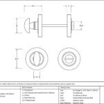 polished chrome round thumbturn set (plain)