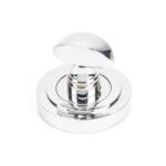 polished chrome round thumbturn set (art deco)