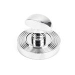 polished chrome round thumbturn set (beehive)