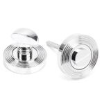 polished chrome round thumbturn set (beehive)