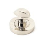 polished nickel round thumbturn set (plain)