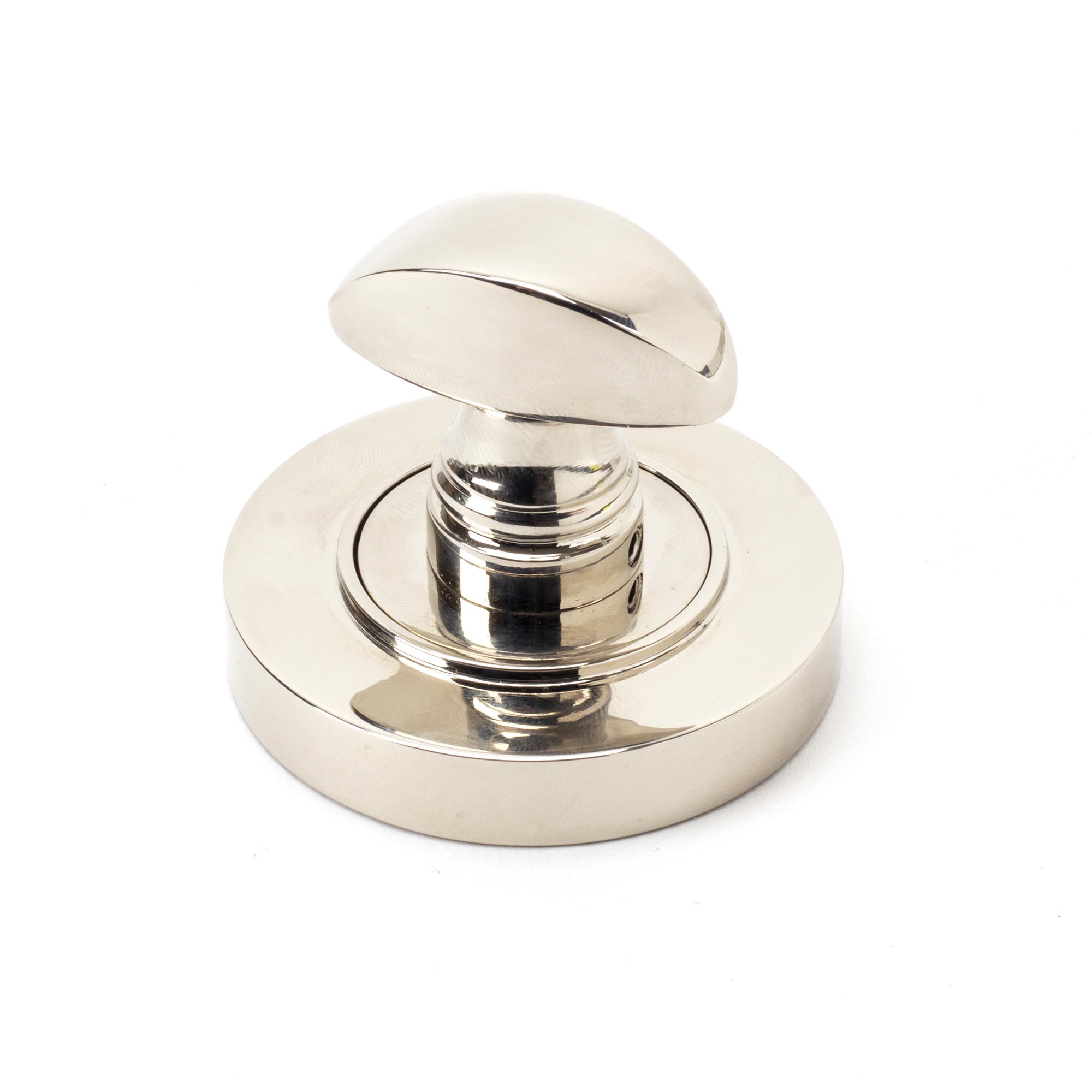 polished nickel round thumbturn set (plain)