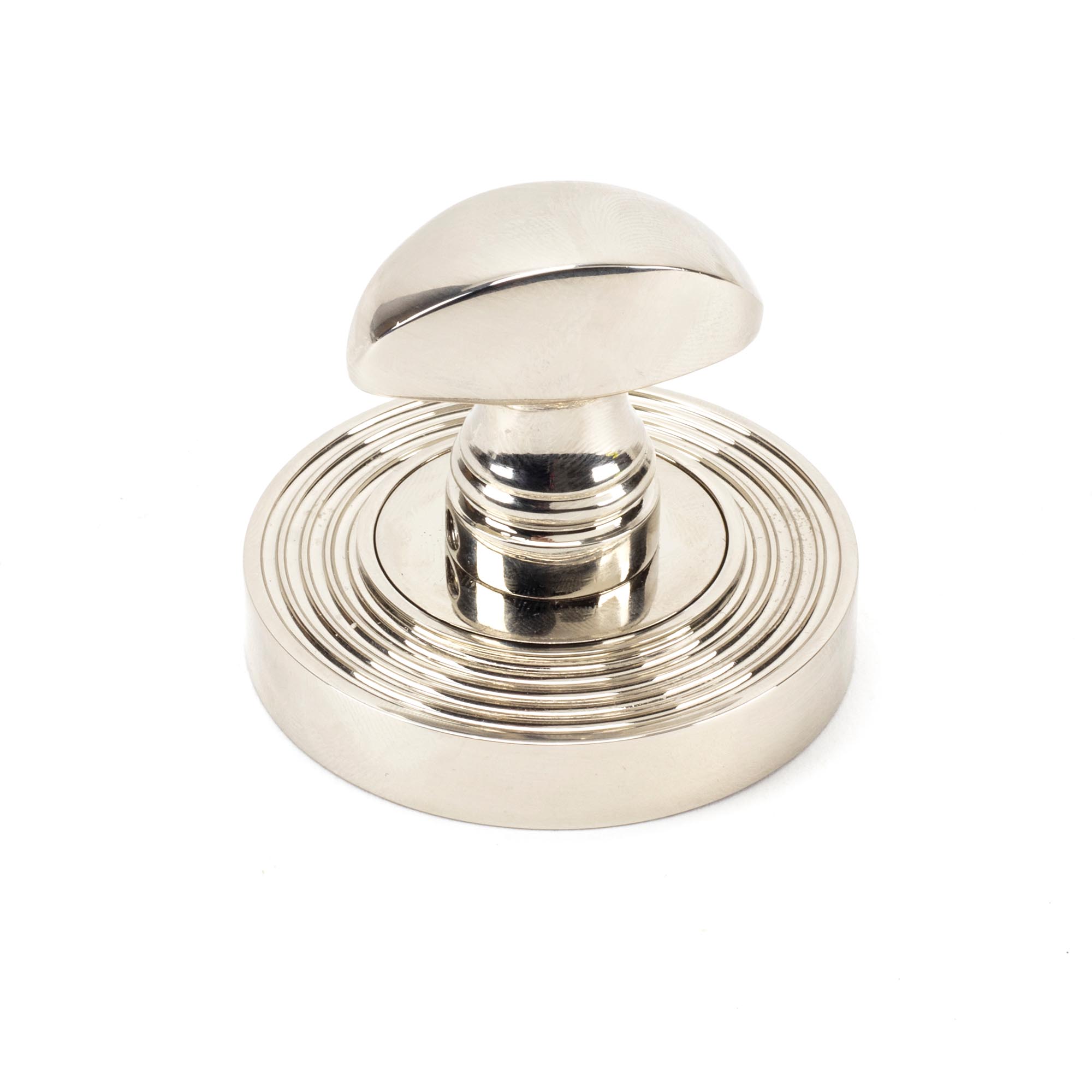 polished nickel round thumbturn set (beehive)