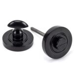 black round thumbturn set (plain)