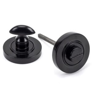 black round thumbturn set (plain)