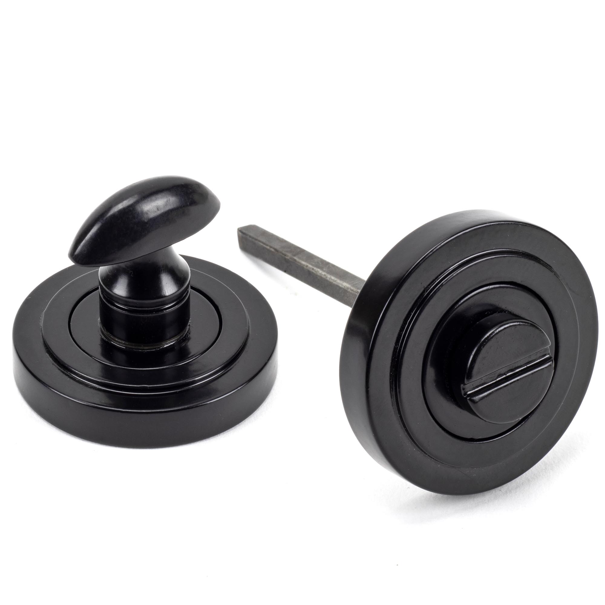 black round thumbturn set (art deco)