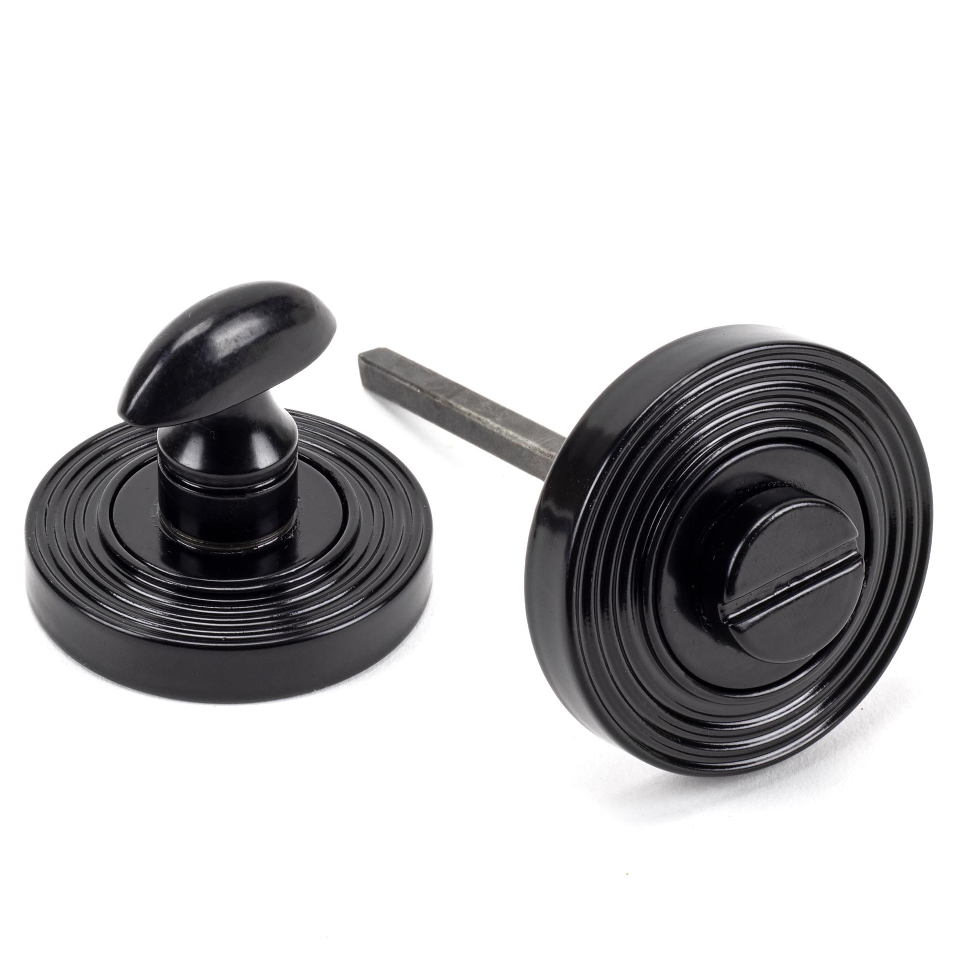 black round thumbturn set (beehive)