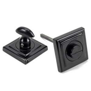 black round thumbturn set (square)
