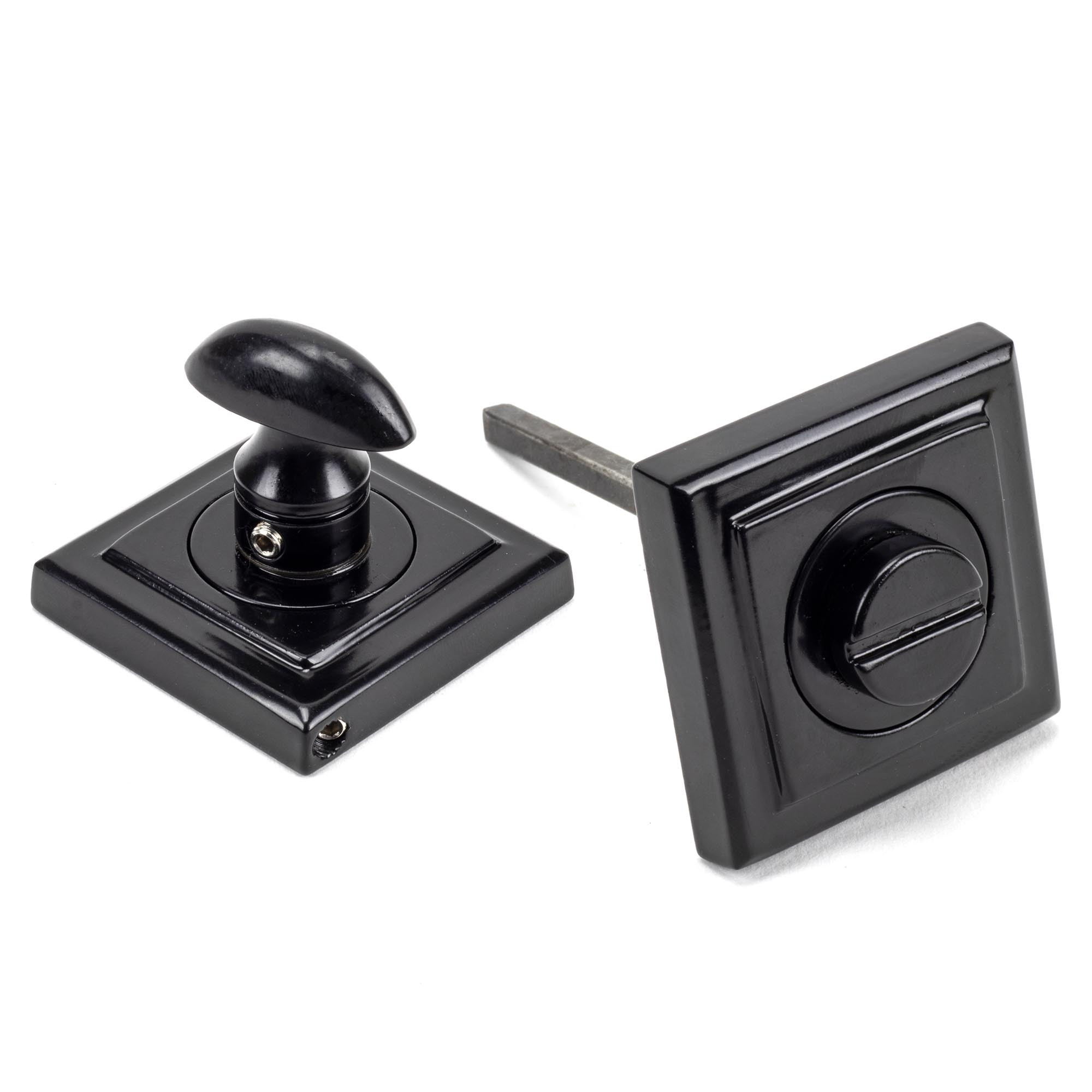 black round thumbturn set (square)