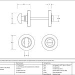 external beeswax round thumbturn set (plain)
