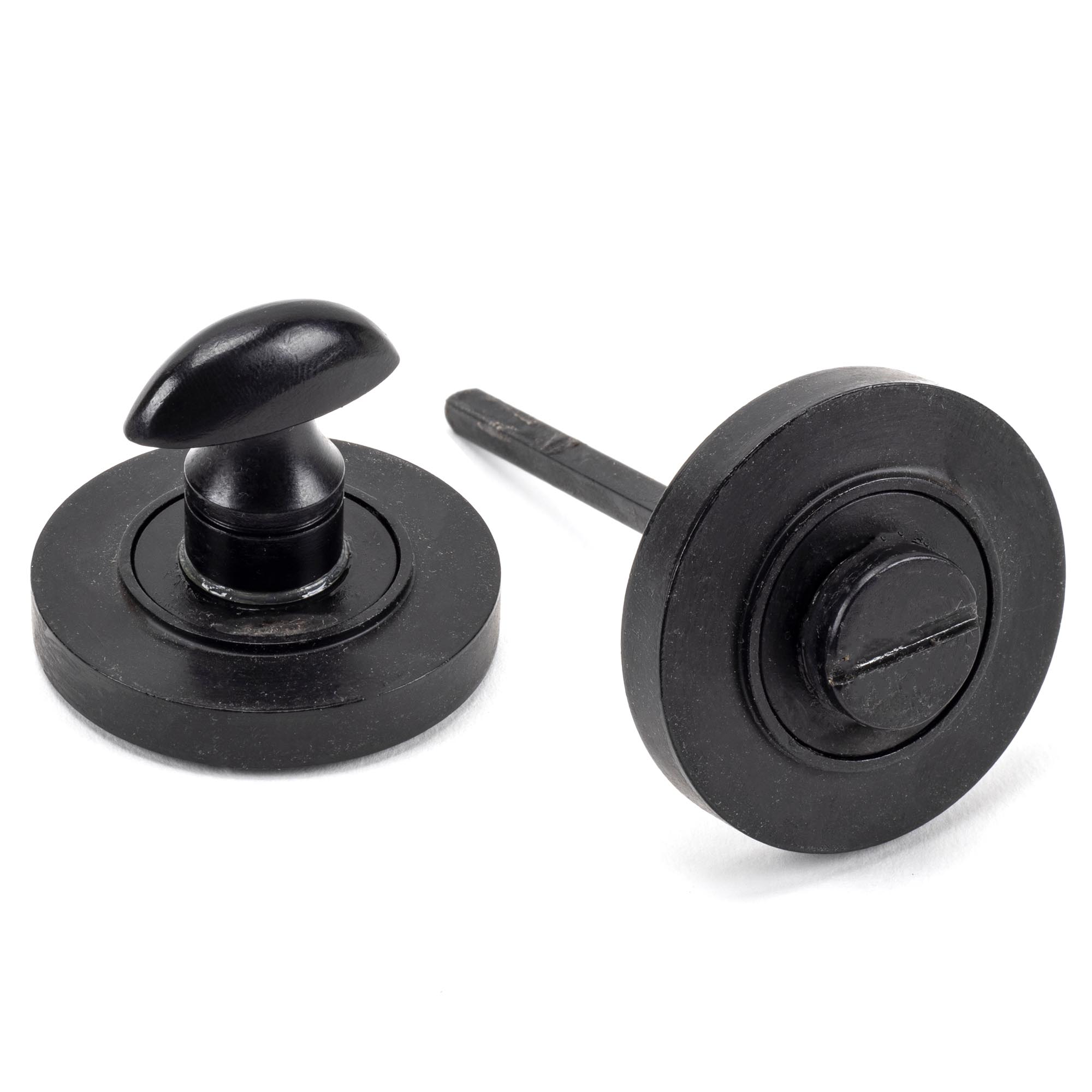 external beeswax round thumbturn set (plain)