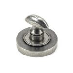 pewter round thumbturn set (plain)