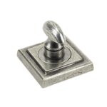 pewter round thumbturn set (square)