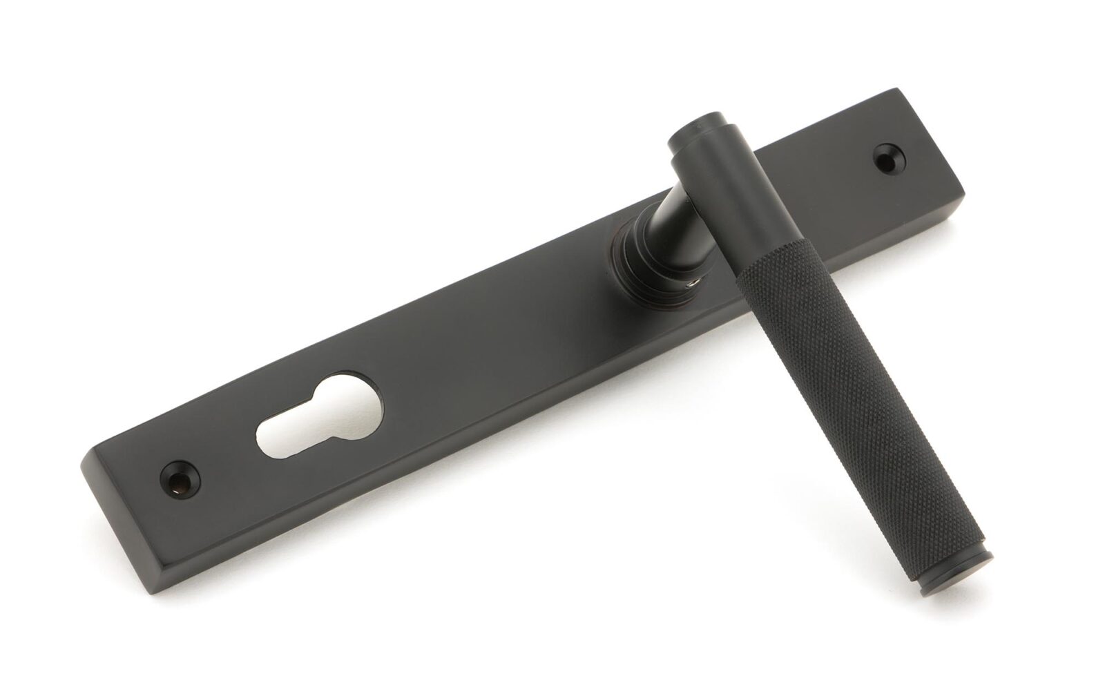 aged bronze brompton slimline lever espag. lock set