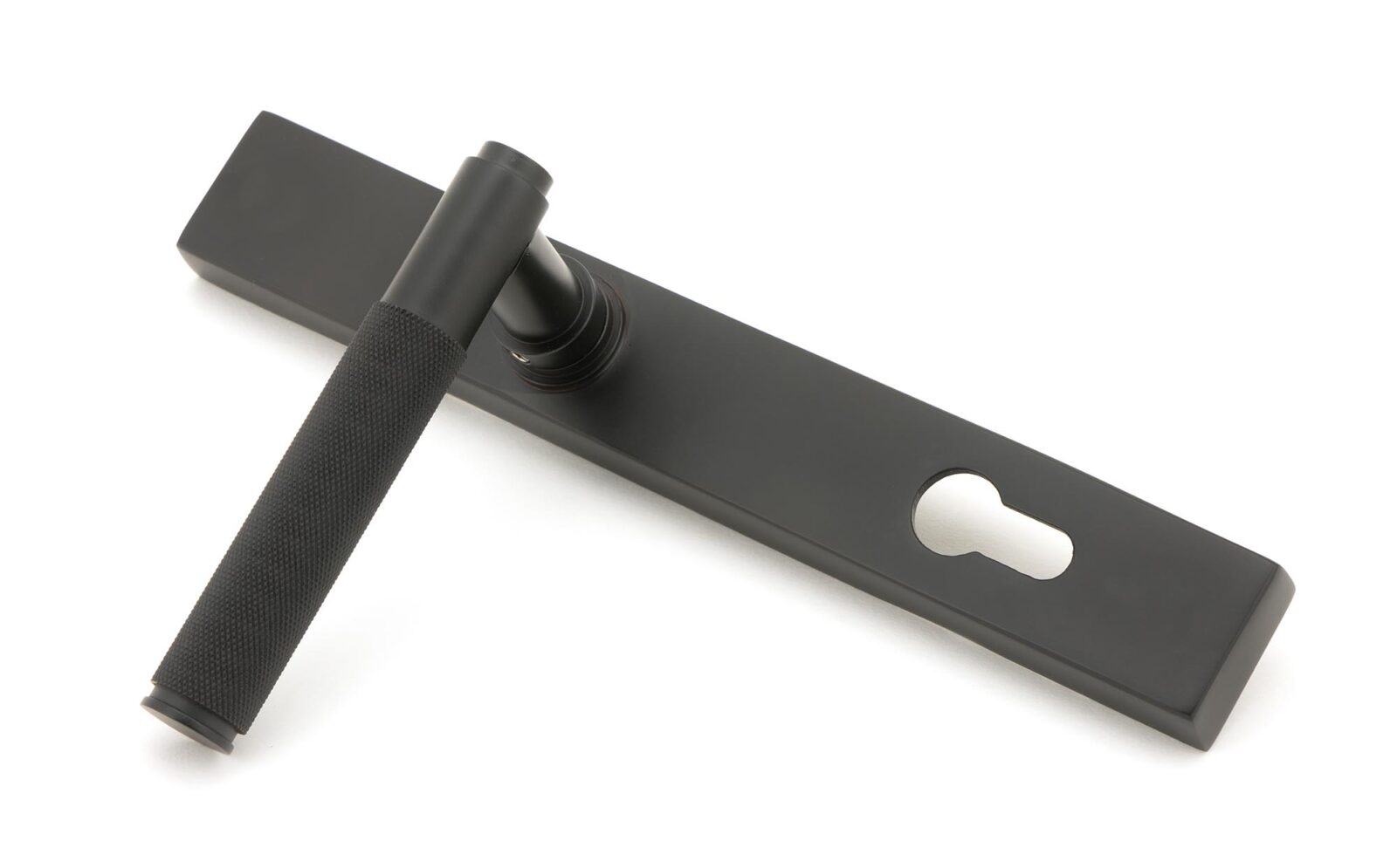 aged bronze brompton slimline lever espag. lock set