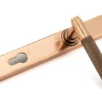 polished bronze brompton slimline lever espag. lock set