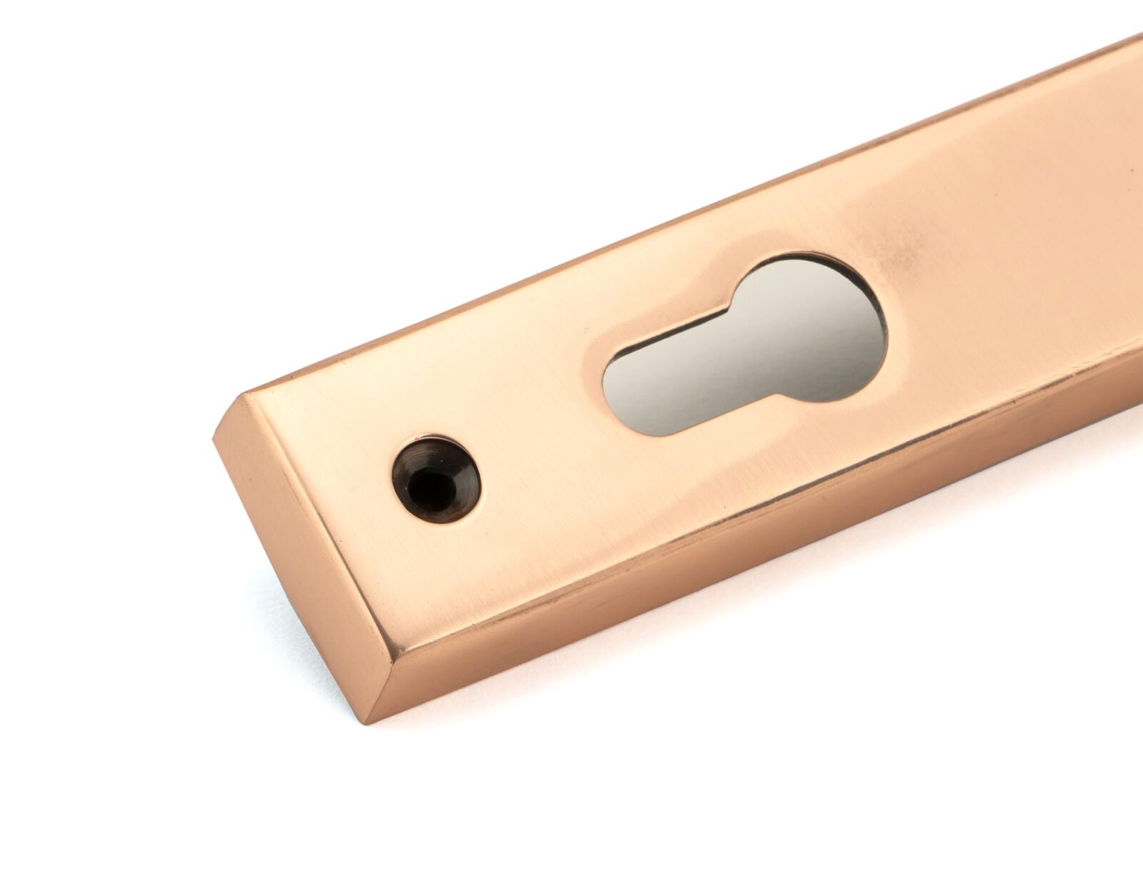polished bronze brompton slimline lever espag. lock set