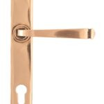 polished bronze avon slimline lever espag. lock set