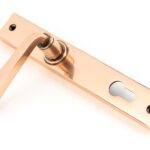 polished bronze avon slimline lever espag. lock set