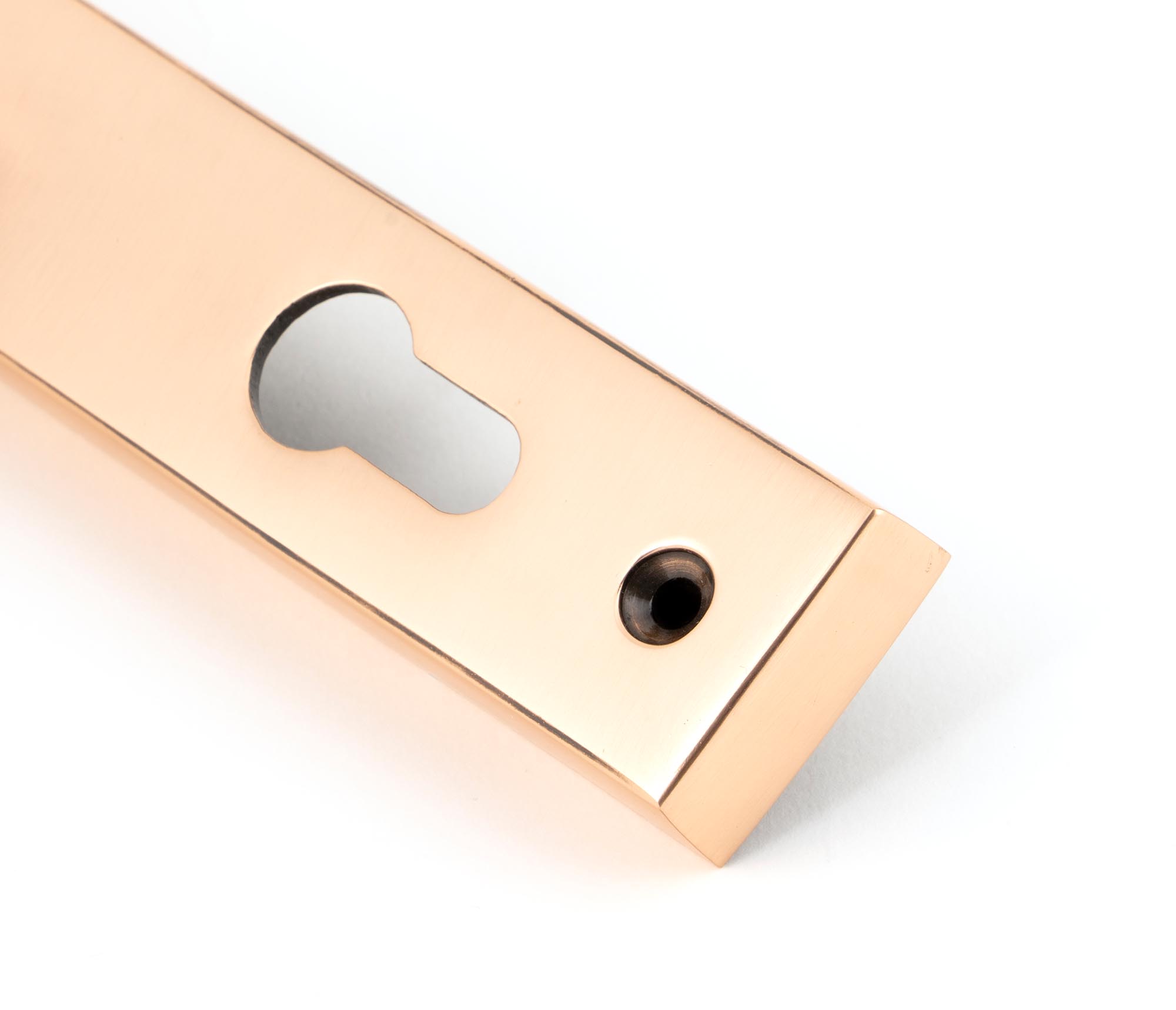 polished bronze avon slimline lever espag. lock set