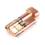 polished bronze 30/30 5pin euro cylinder/thumbturn