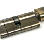 aged brass 35/35 5pin euro cylinder/thumbturn