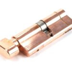 polished bronze 40/40 5pin euro cylinder/thumbturn