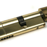 aged brass 35t/45 5pin euro cylinder/thumbturn