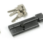 pewter 35/45t 5pin euro cylinder/thumbturn